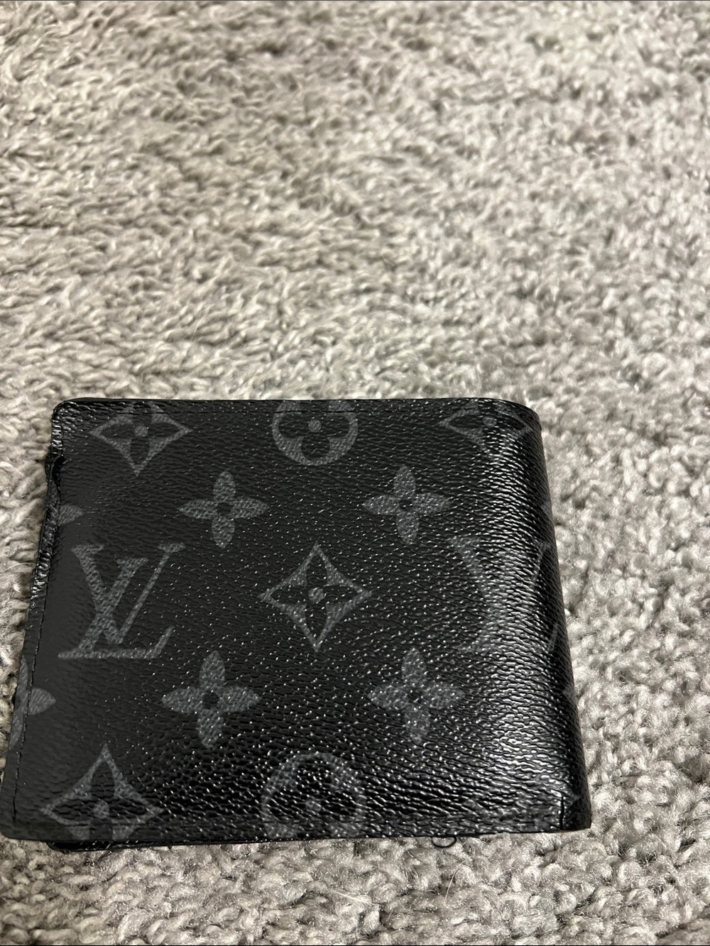 Louis Vuitton Black Monogram Men's Card & Key Bifold Wallet